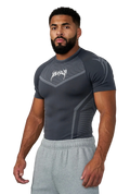 WARRIOR X COMPRESSION TEE-4065 (GREY/GREY)