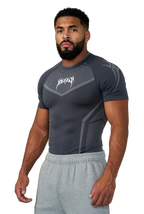 WARRIOR X COMPRESSION TEE-4065 (GREY/GREY)