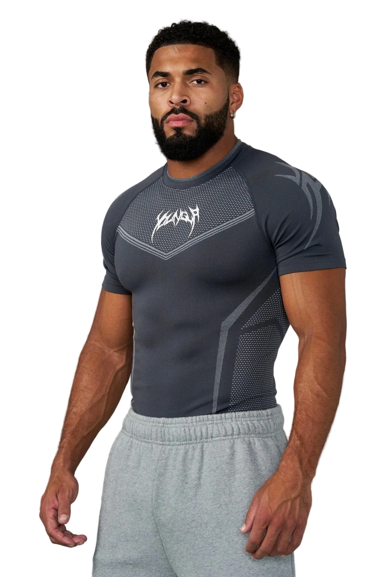 WARRIOR X COMPRESSION TEE-4065 (GREY/GREY)