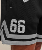 GYMSHARK VARSITY MESH SHORT (BLACK)