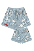 LOONEY TUNES BASKETBALL SHORTS-1098 (GREY)