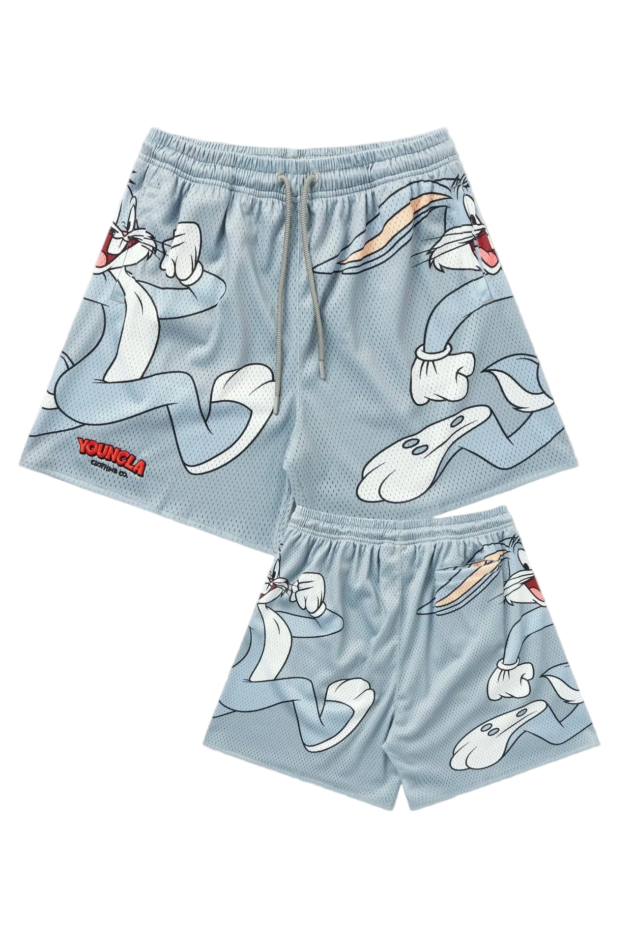 LOONEY TUNES BASKETBALL SHORTS-1098 (GREY)