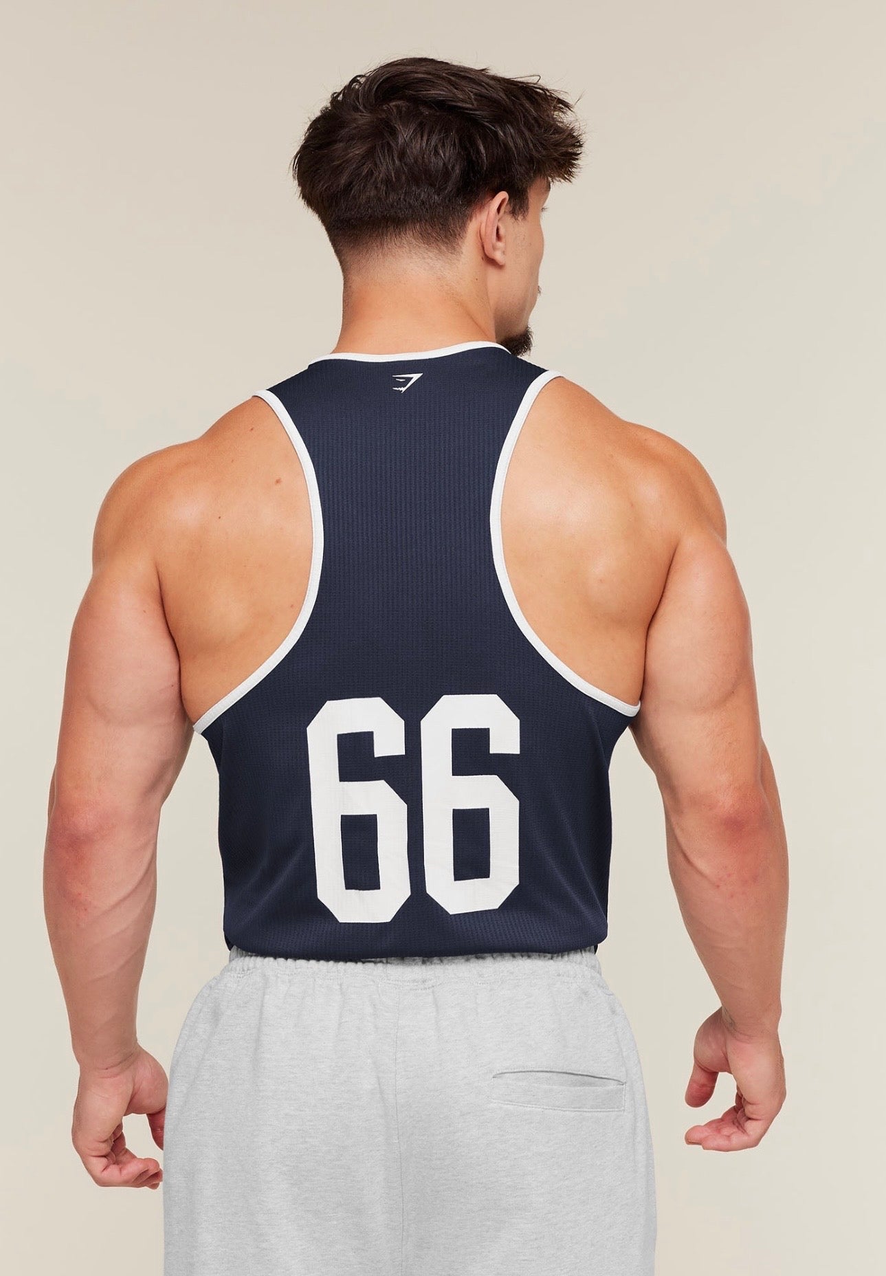 GYMSHARK COLLEGIATE TECH TANK (HEAVY BLUE)