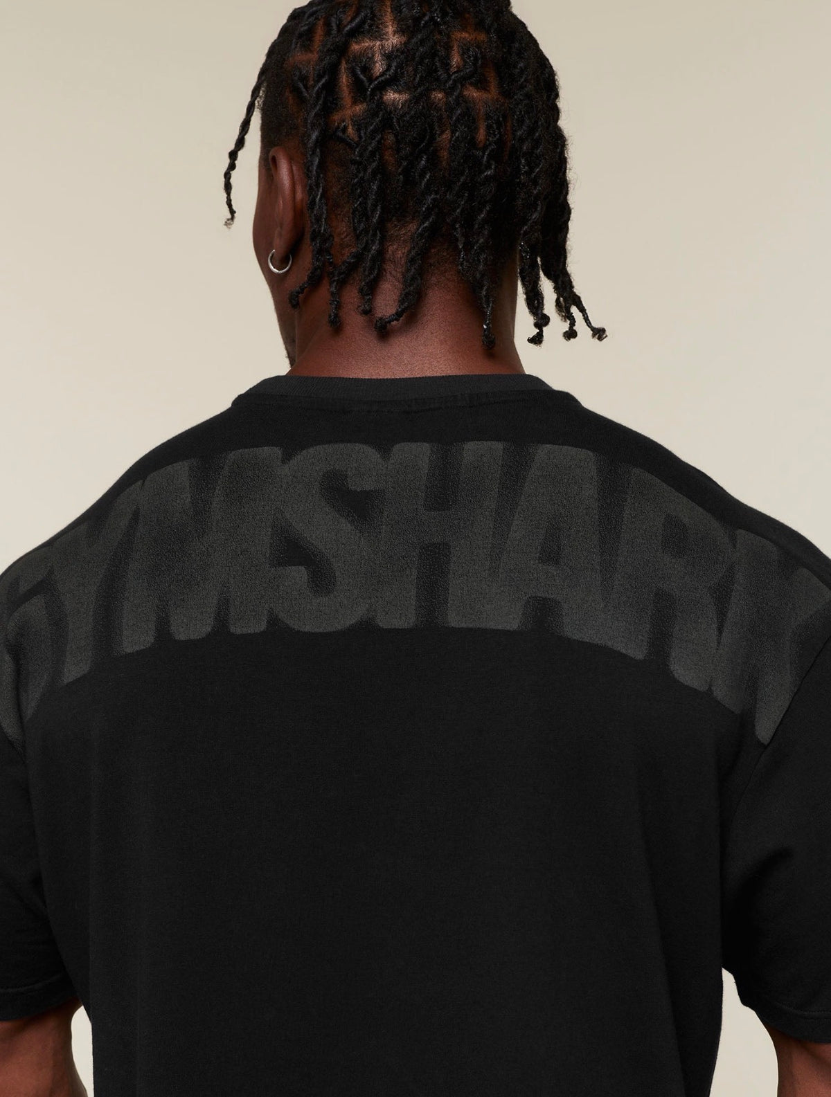 GYMSHARK POWER WASHED OVERSIZED T-SHIRT (BLACK/WASH)