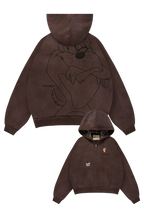 LOONEY TUNES PLAID ZIP-UPS-5257 (BROWN)