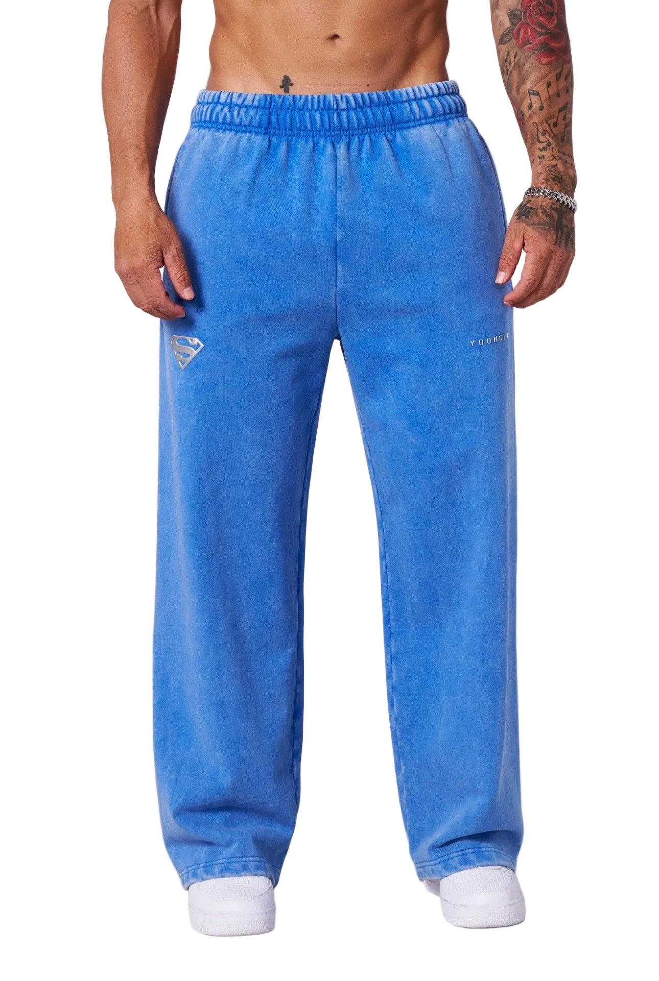 SUPERMAN SWEATS-2032 (BLUE)