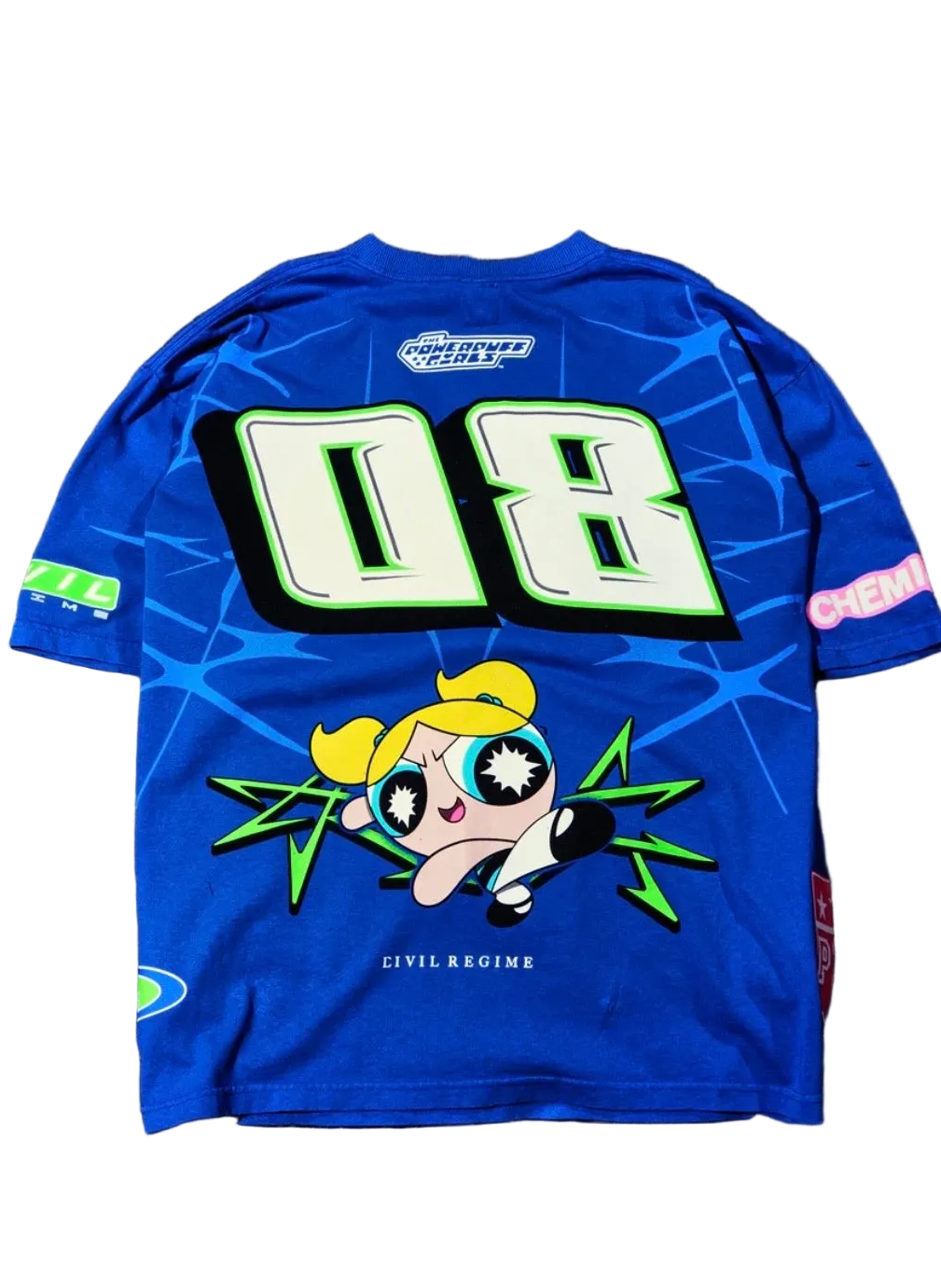 LEGEND OF BUBBLES “SIDE BY SIDE” 199X OVERSIZED TEE IN TRUE BLUE