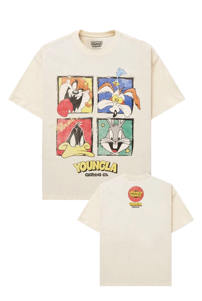 LOONEY TUNES VINTAGE TEES-4291 (CHARACTER COLLAGE)