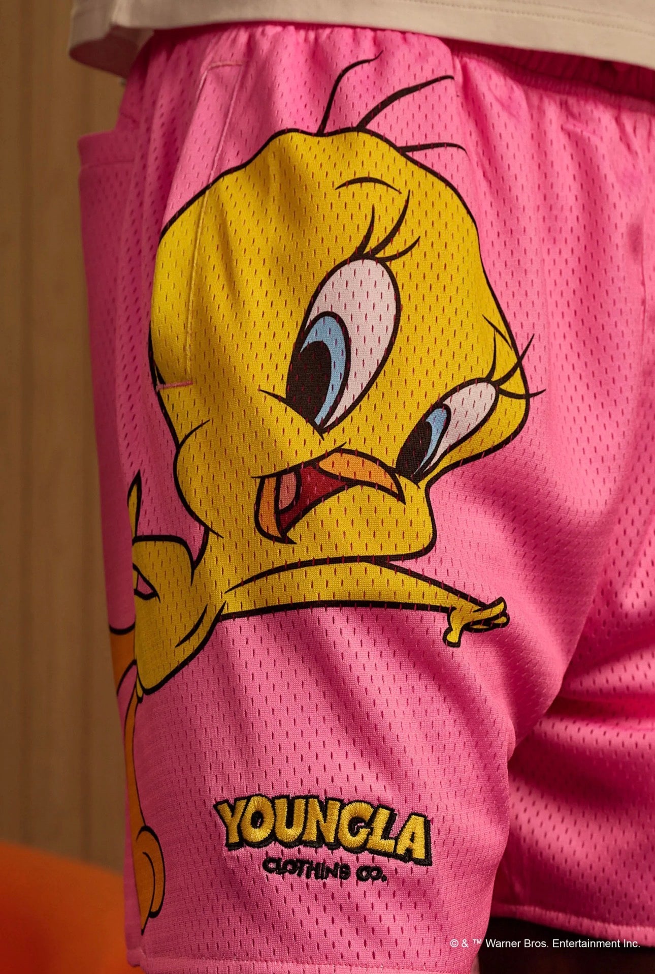 LOONEY TUNES BASKETBALL SHORTS-1098 (PINK)