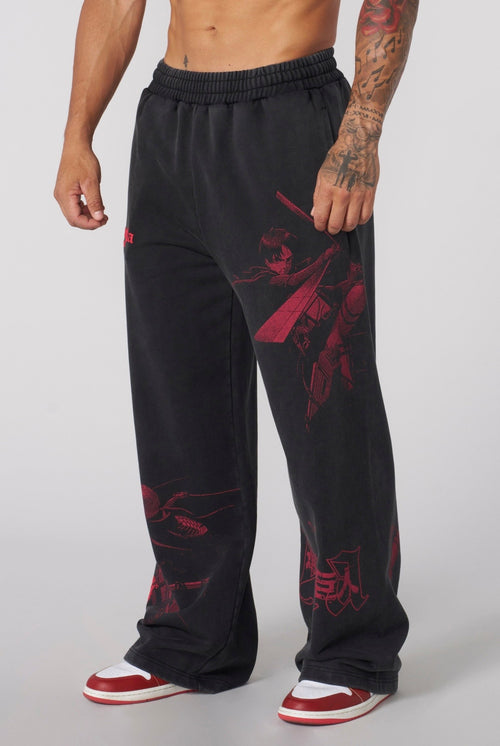 AOT x YLA BAGGY JOGGERS-2128 (THE HUNTERS)