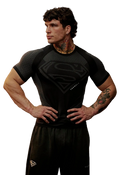 SUPERMAN COMPRESSION TEES-4117 (BLACK)