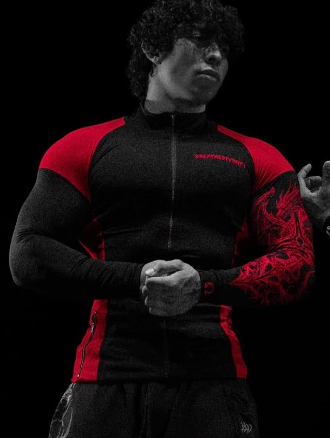 VOID TECH BLOOD WYVERN FULL-ZIP LONGSLEEVE COMPRESSION (NIGHTMARE)