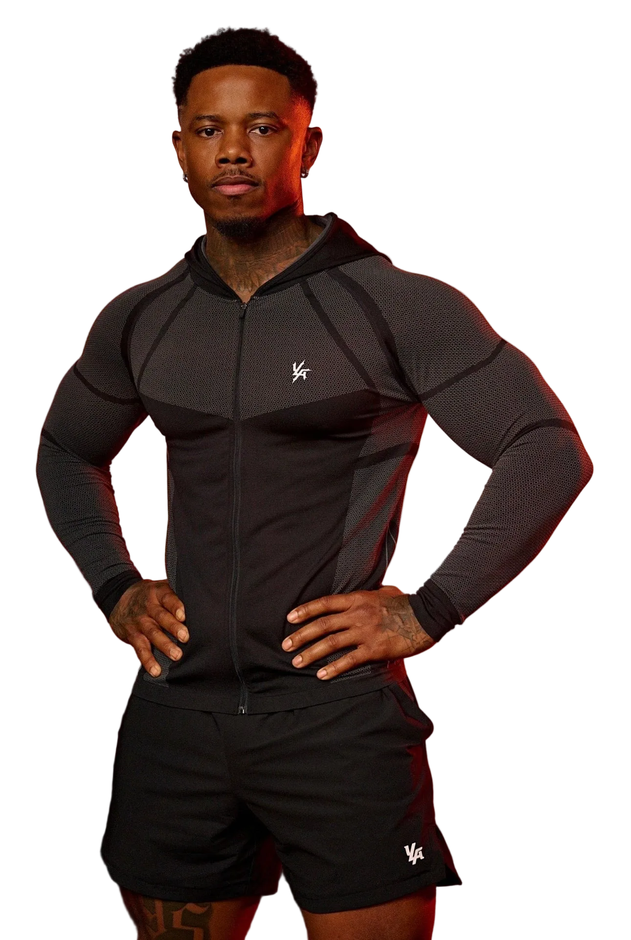 APEX COMPRESSION ZIP-UPS-8061 (BLACK)