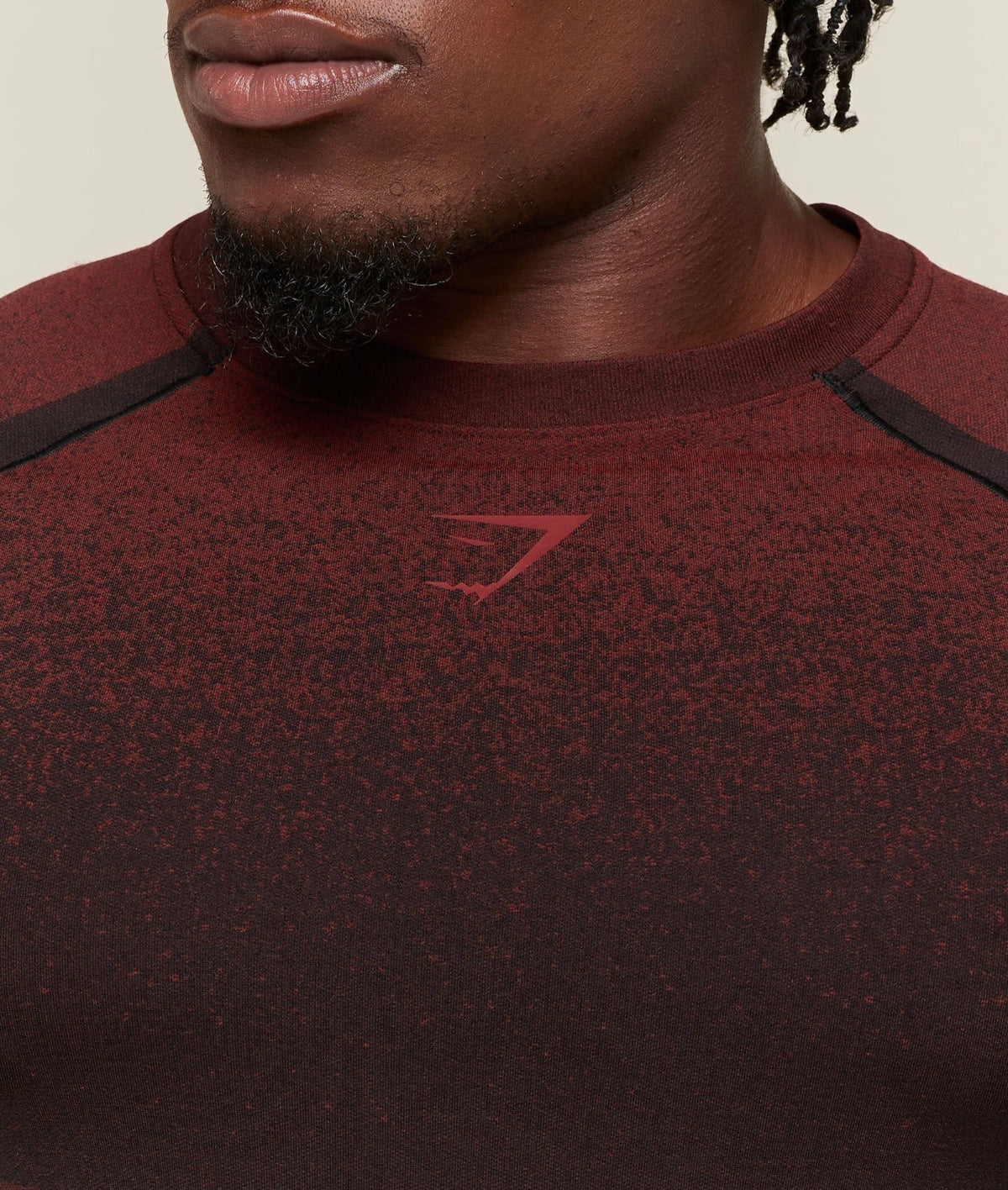GYMSHARK SHADOW SEAMLESS T-SHIRT (SETS RED)