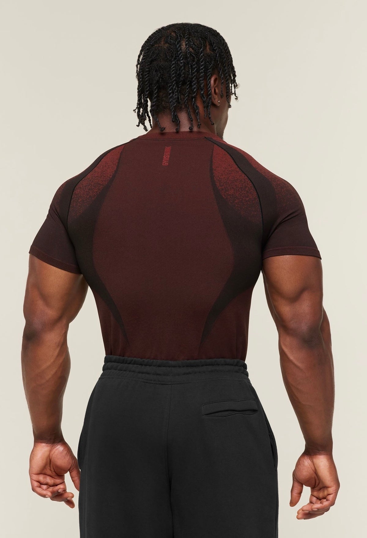 GYMSHARK SHADOW SEAMLESS T-SHIRT (SETS RED)