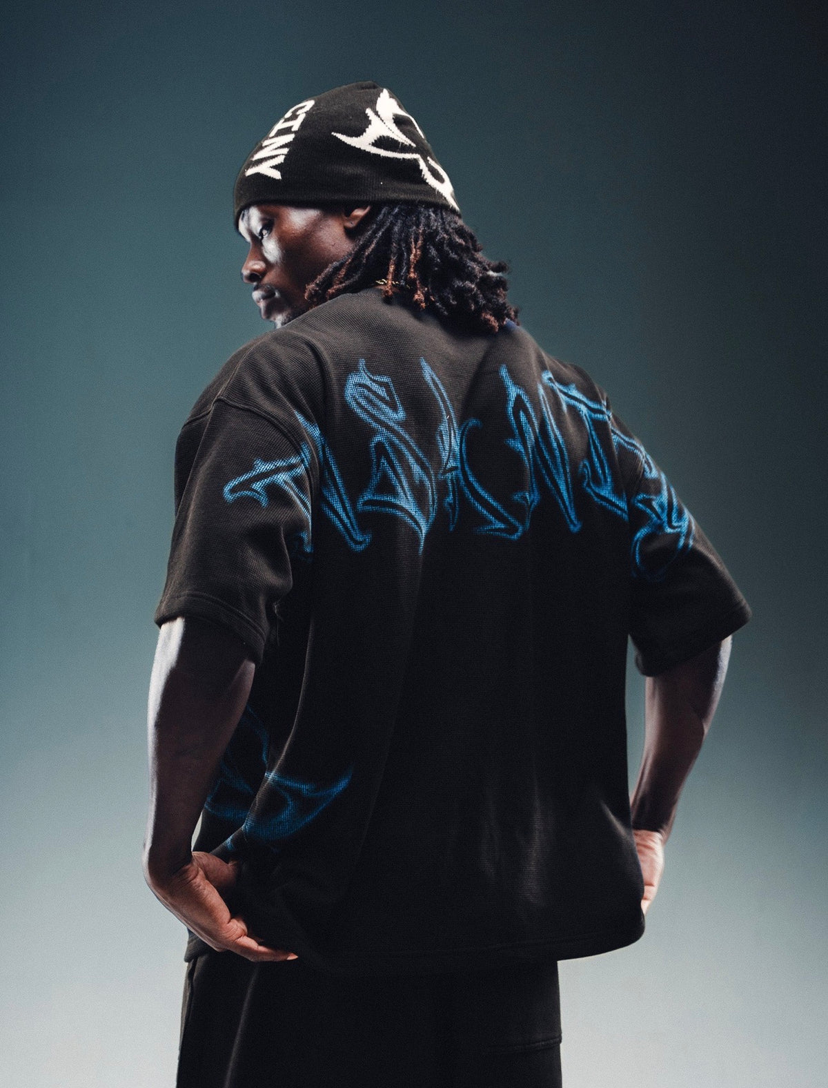 NY PUMP COVER (BLACK W/BLUE)