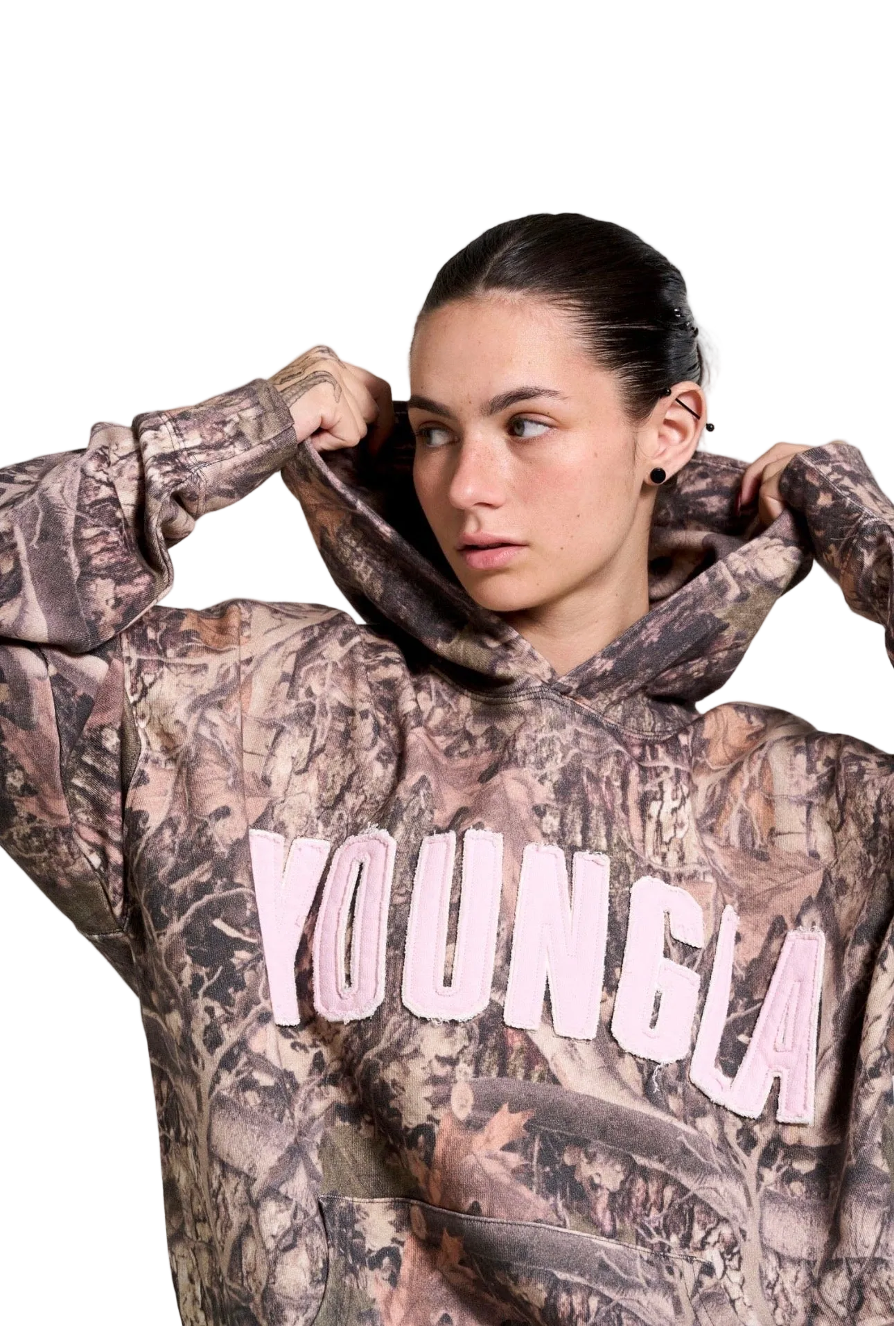 HUNTING SEASON HOODIE-W551 (GREEN CAMO)