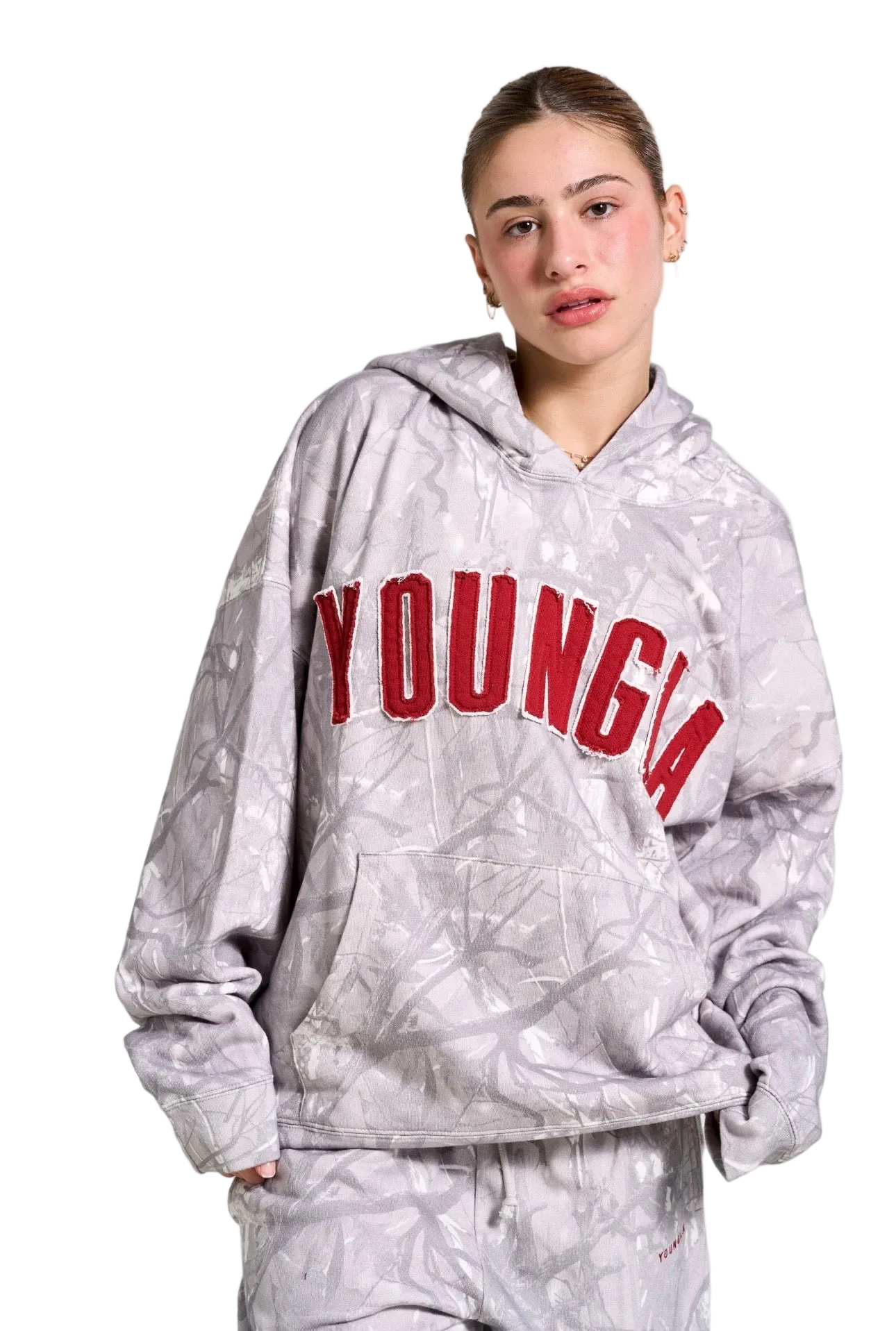 HUNTING SEASON HOODIE-W551 (GREY CAMO)
