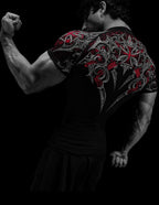 VOID TECH ARMORED SHORT SLEEVE COMPRESSION (BLOOD METAL)