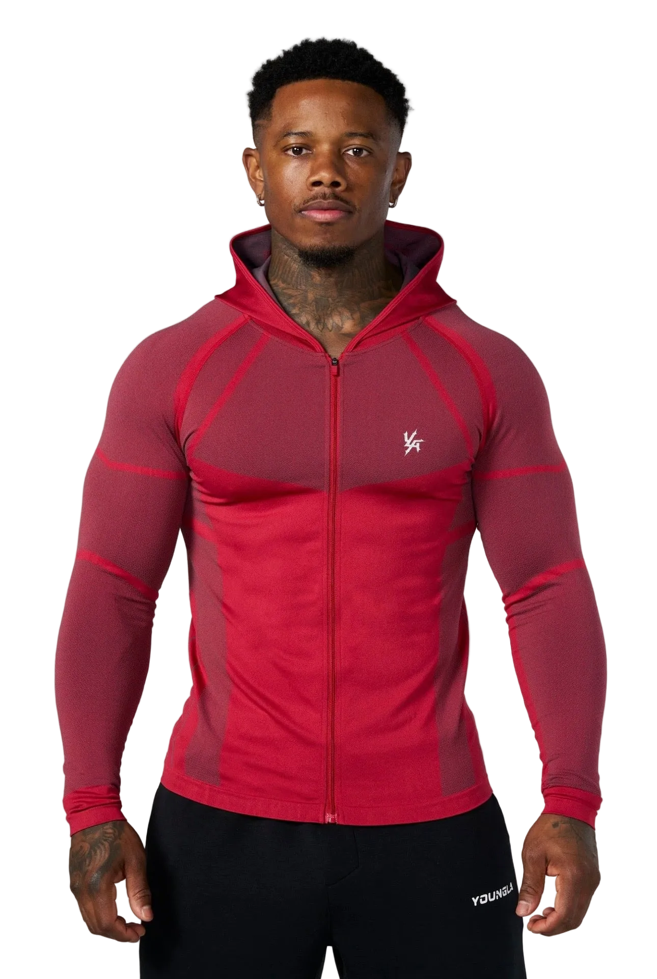 APEX COMPRESSION ZIP-UPS-8061-(RED)