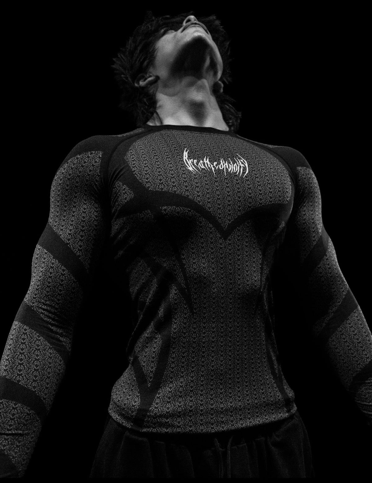 DOOM TECH SPIDER-CORPSE LONG SLEEVE COMPRESSION (VOID BLACK)