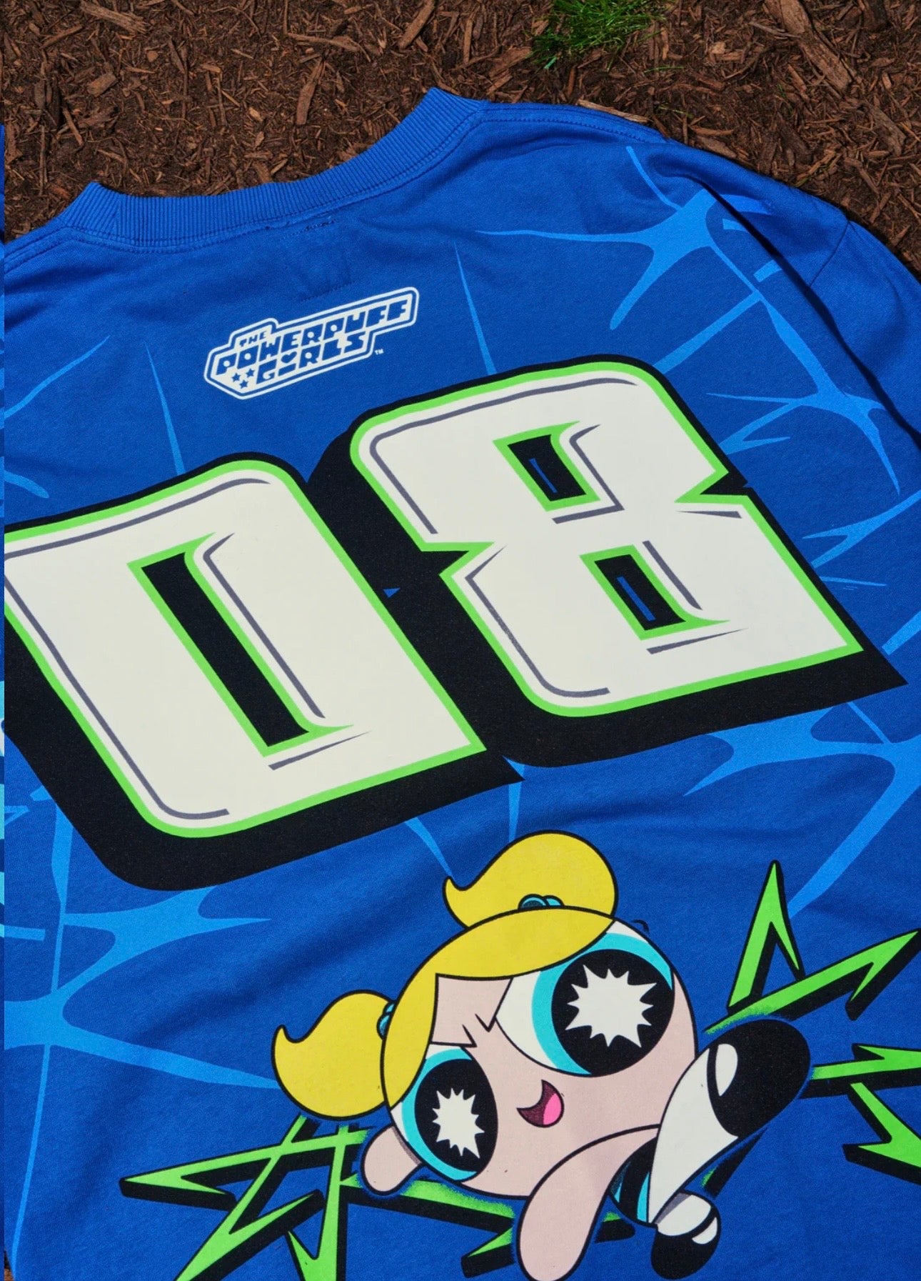 LEGEND OF BUBBLES “SIDE BY SIDE” 199X OVERSIZED TEE IN TRUE BLUE
