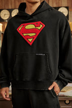 SUPERMAN LEGACY HOODIES-5079 (BLACK)