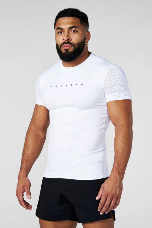 AIRFLEX COMPRESSION TEES-4083 (WHITE)