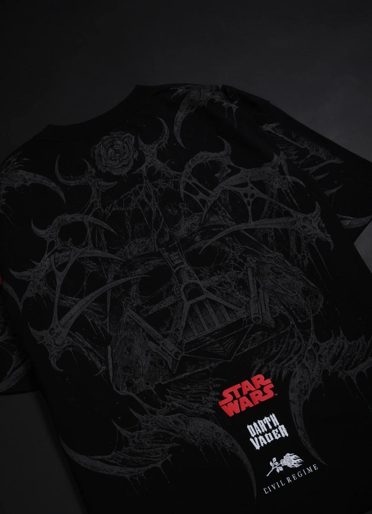 VADER’S GRIT 199X OVERSIZED TEE IN BLACK