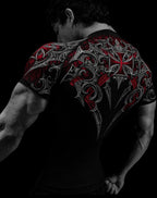 VOID TECH ARMORED SHORT SLEEVE COMPRESSION (BLOOD METAL)