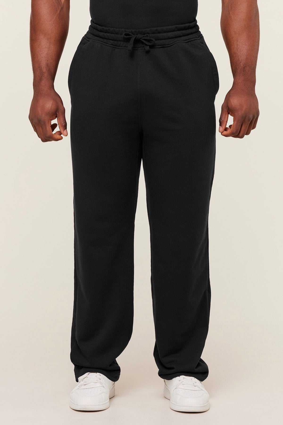 GYMSHARK POWER STRAIGHT LEG PANT (BLACK/ASPHALT GREY)