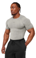 GYMSHARK CHARGE T-SHIRT (BLACK/GREY)