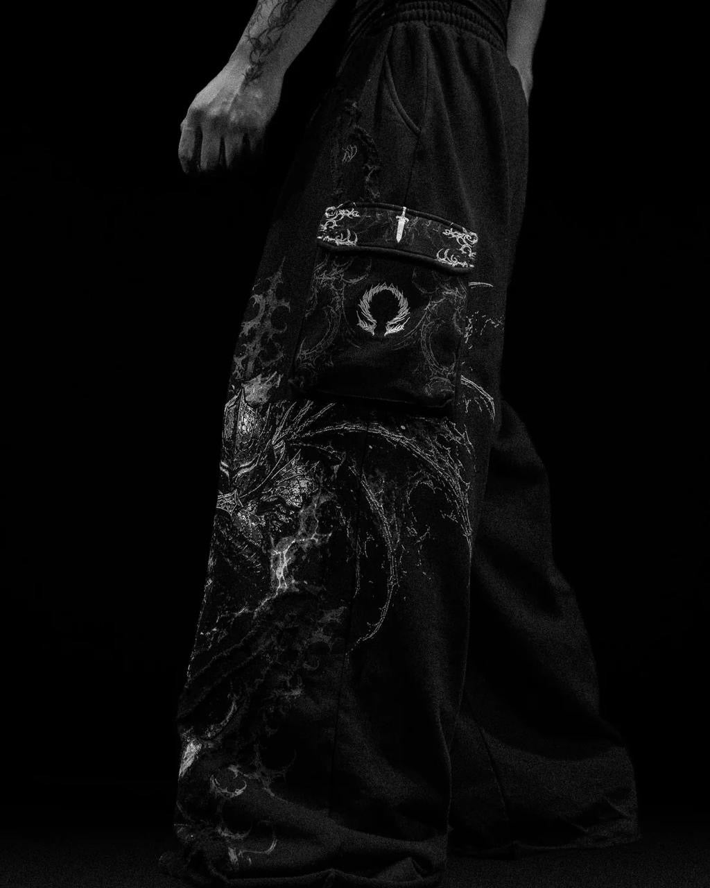 DARK FORGE TARNISHED OVERSIZED CARGOS (VOID BLACK)
