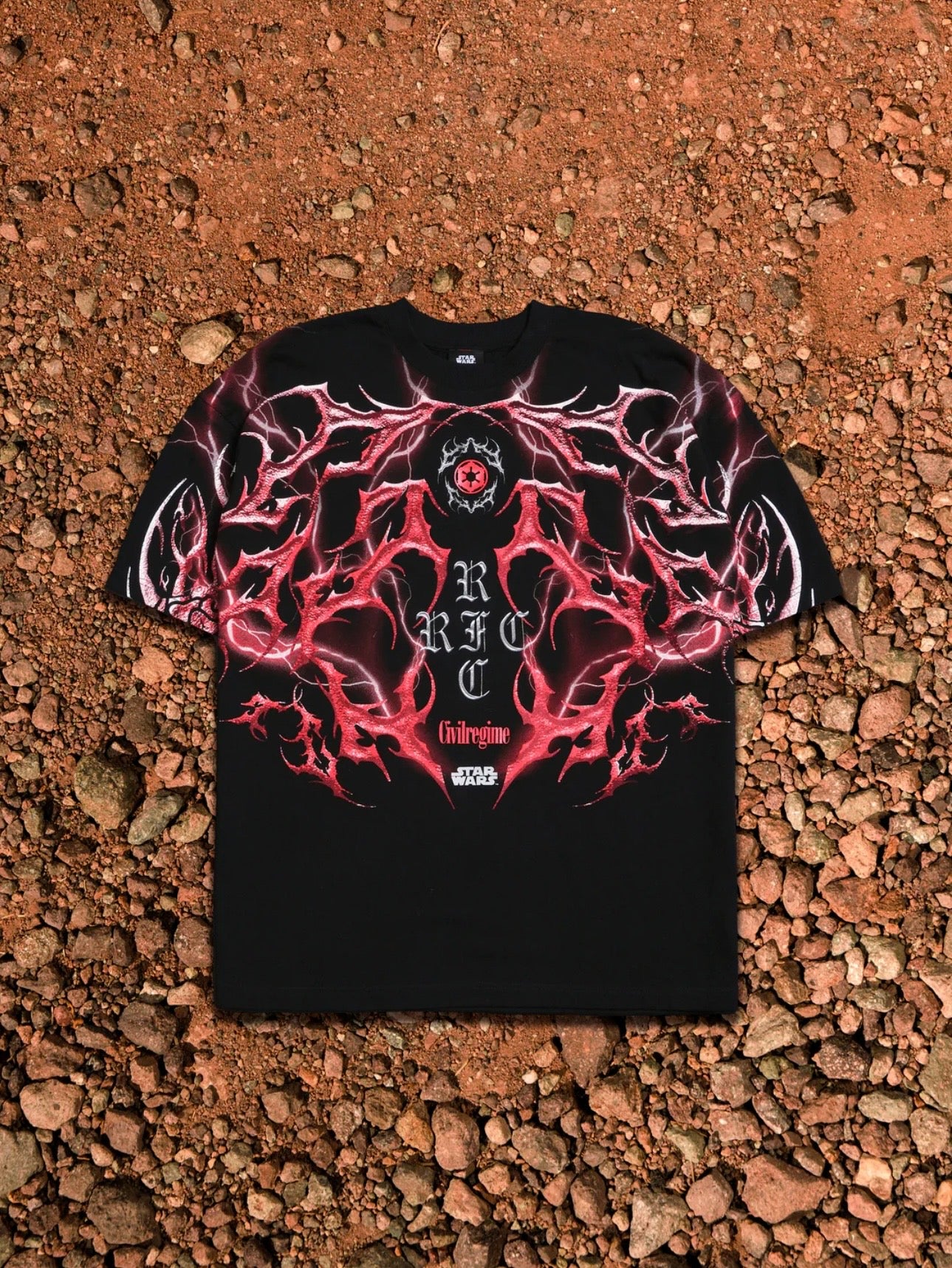 FALLEN STAR AMERICAN CLASSIC OVERSIZED TEE IN BLACK
