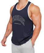 GYMSHARK COLLEGIATE TECH TANK (HEAVY BLUE)