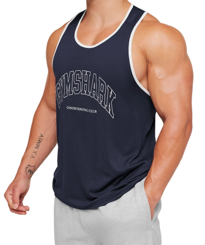 GYMSHARK COLLEGIATE TECH TANK (HEAVY BLUE)
