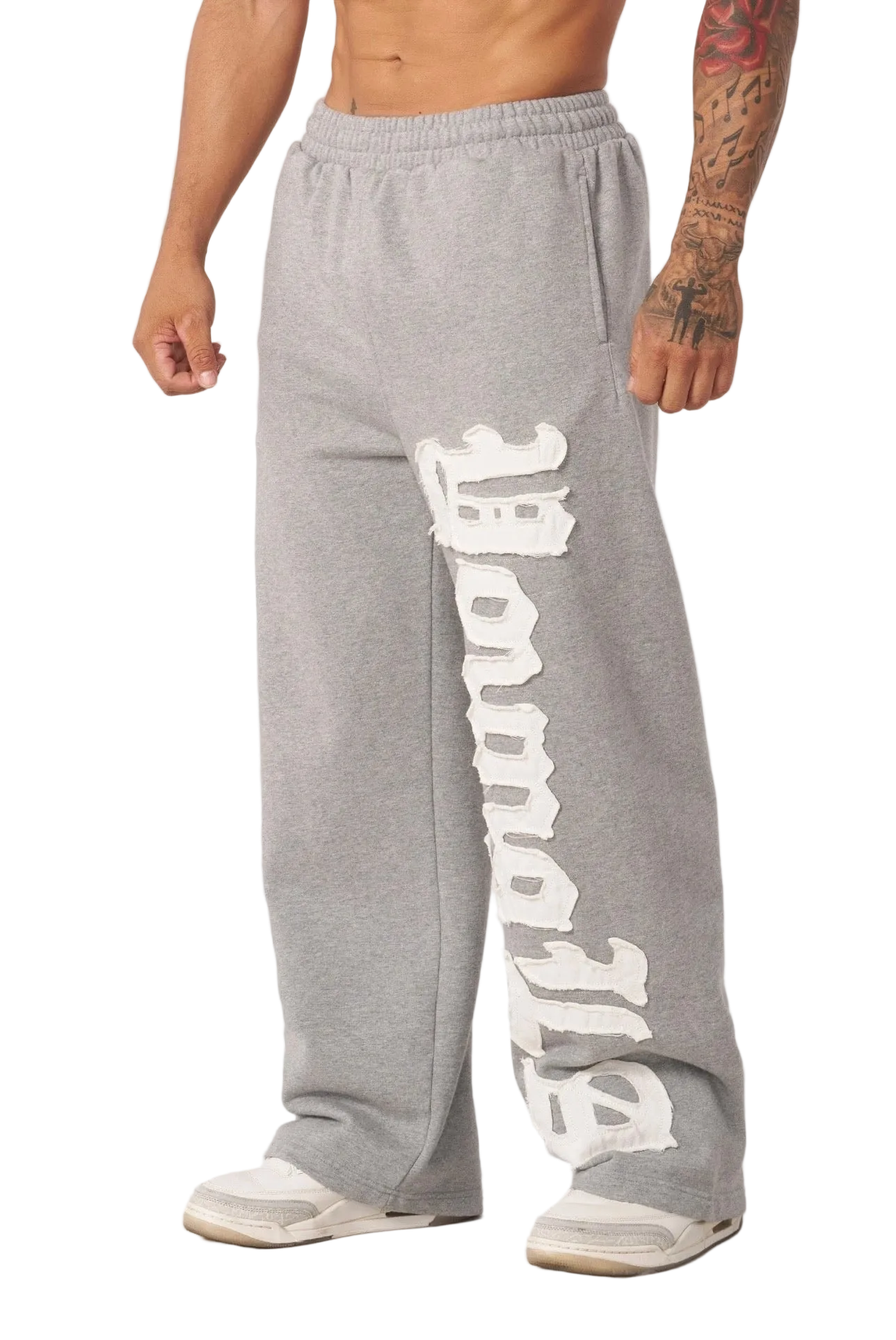 BIG PATCH SWEATS-2127 (GREY)