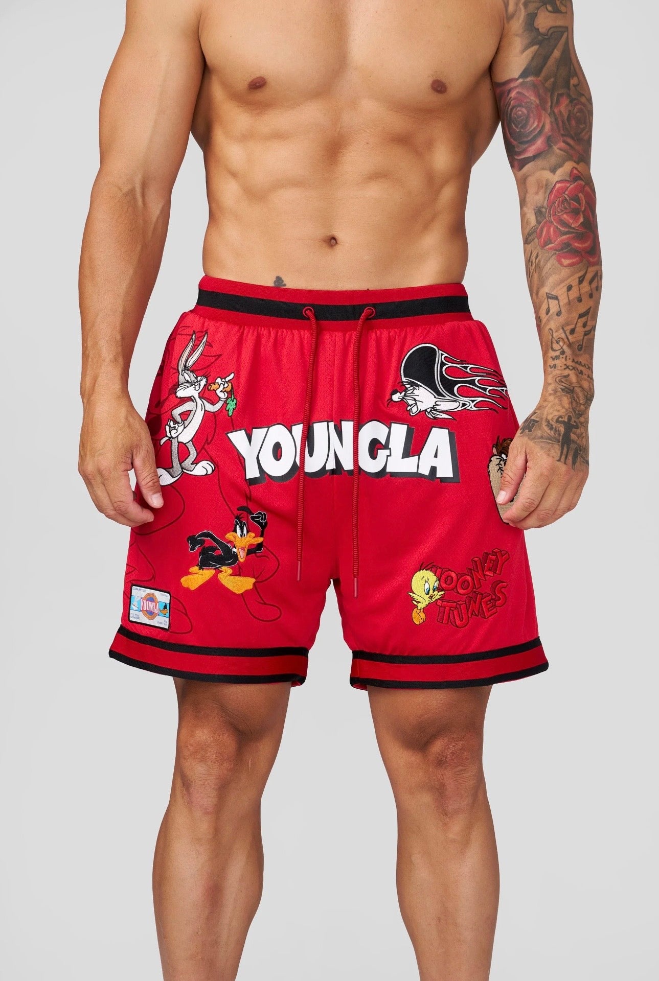 LOONEY TUNES EMBROIDERED PATCH-1071 (RED)