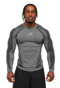 GYMSHARK DEVANT SEAMLESS LONG SLEEVE (BLACK)
