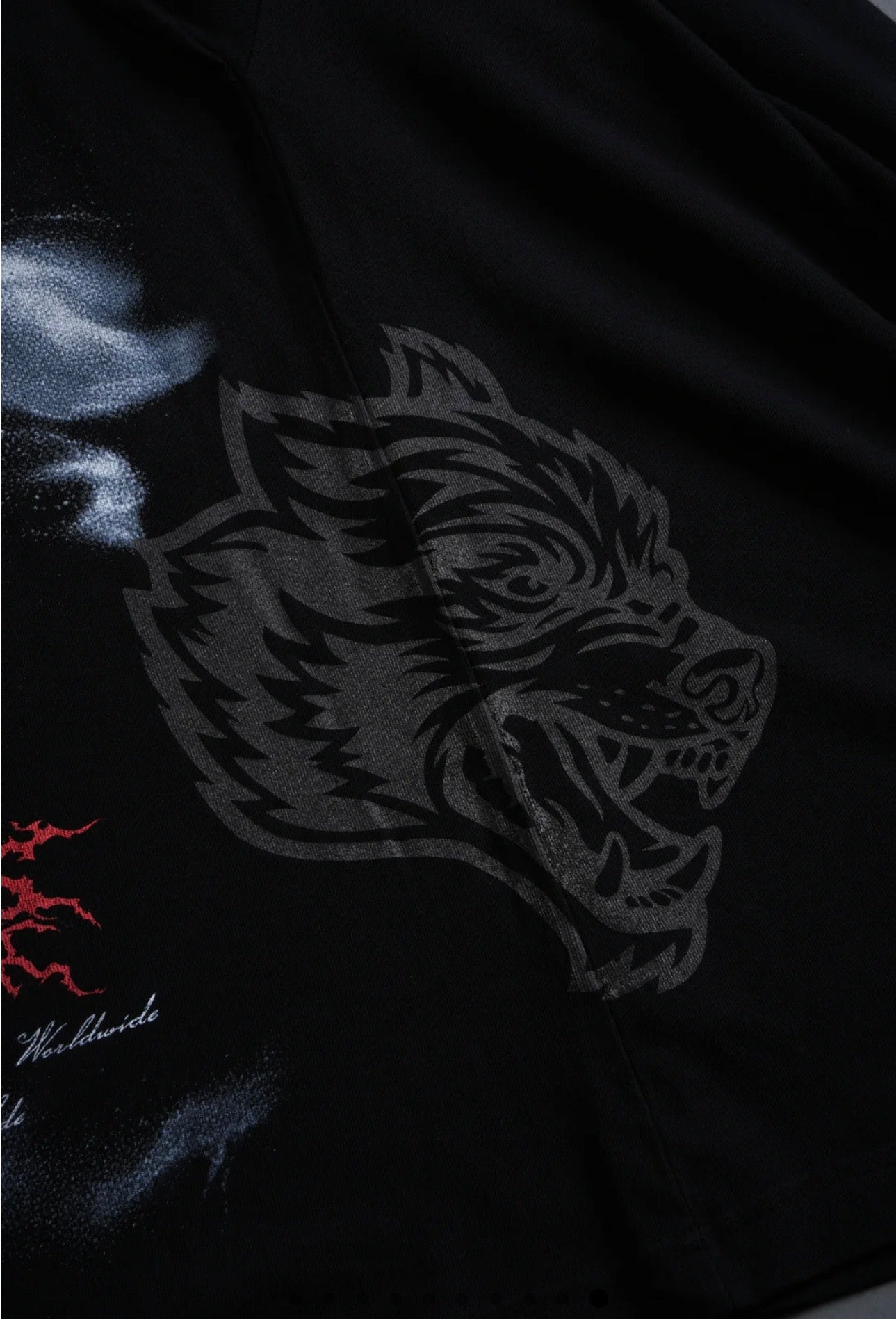 DARK LEGACY “SIDE BY SIDE” SERIES PREMIUM OVERSIZED TEE IN BLACK
