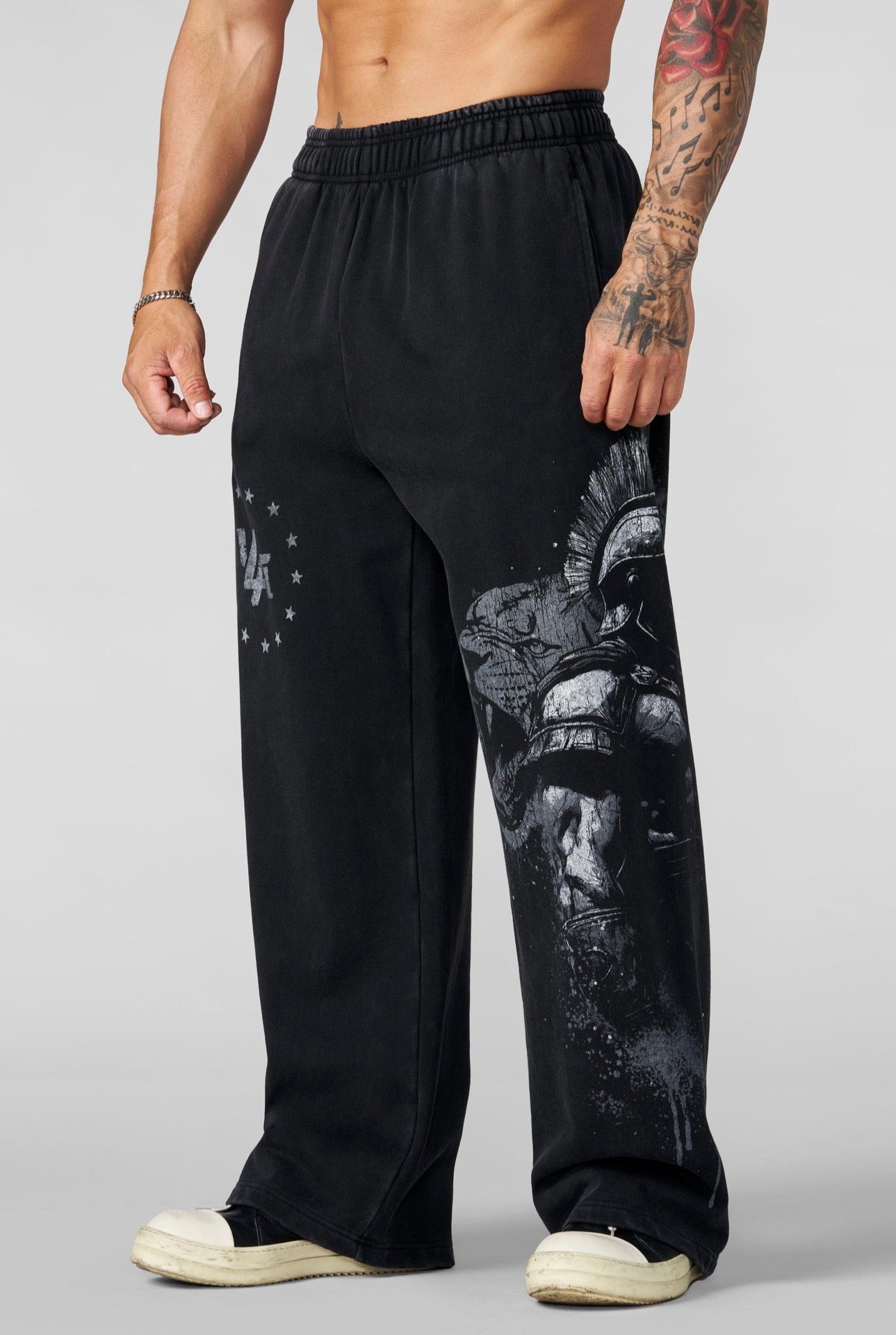 YLA x AXEL-SPARTAN SWEATS-2097 (BLACK/GREY)