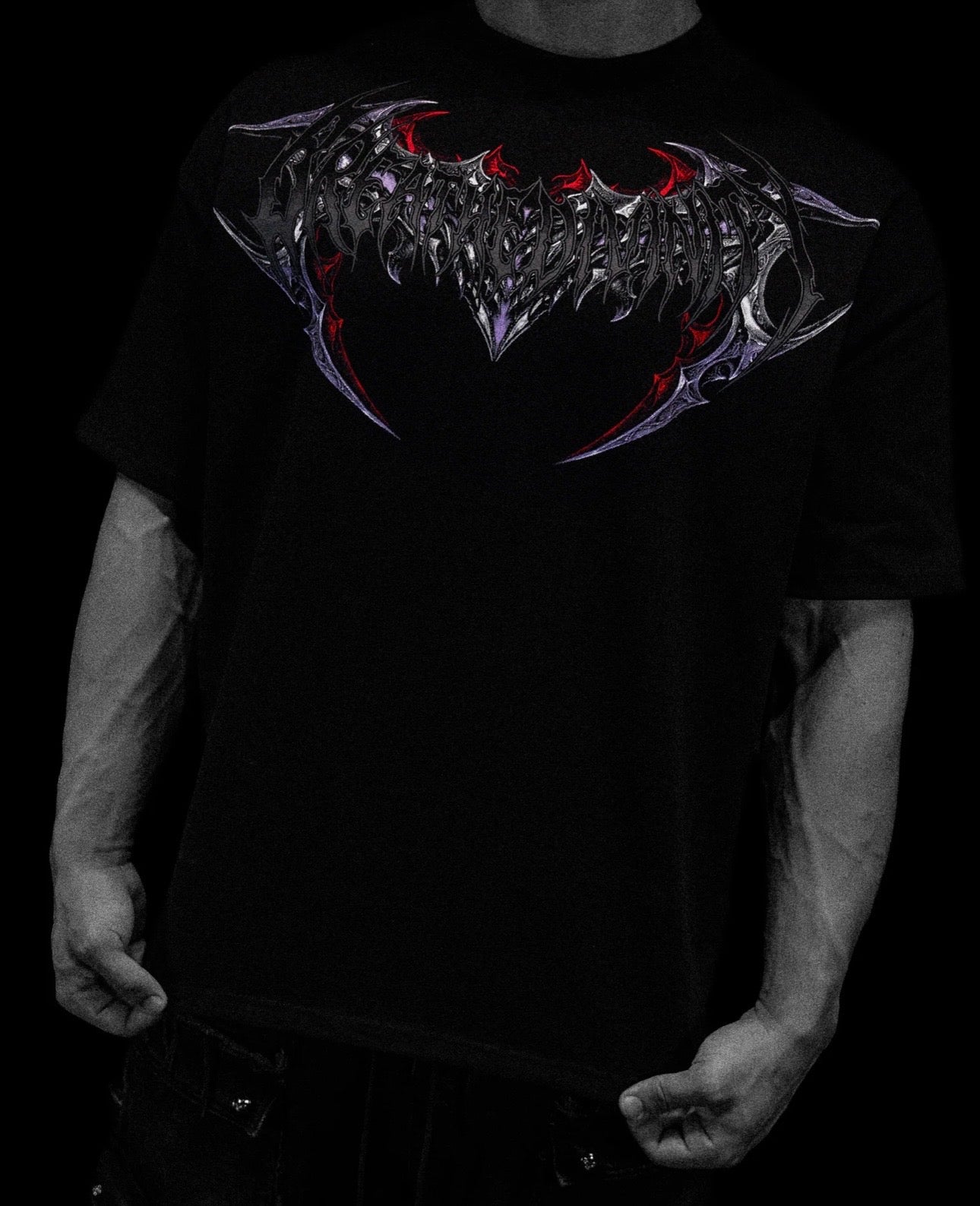 SHADOW MONARCH OVERSIZED T-SHIRT (PHANTOM)