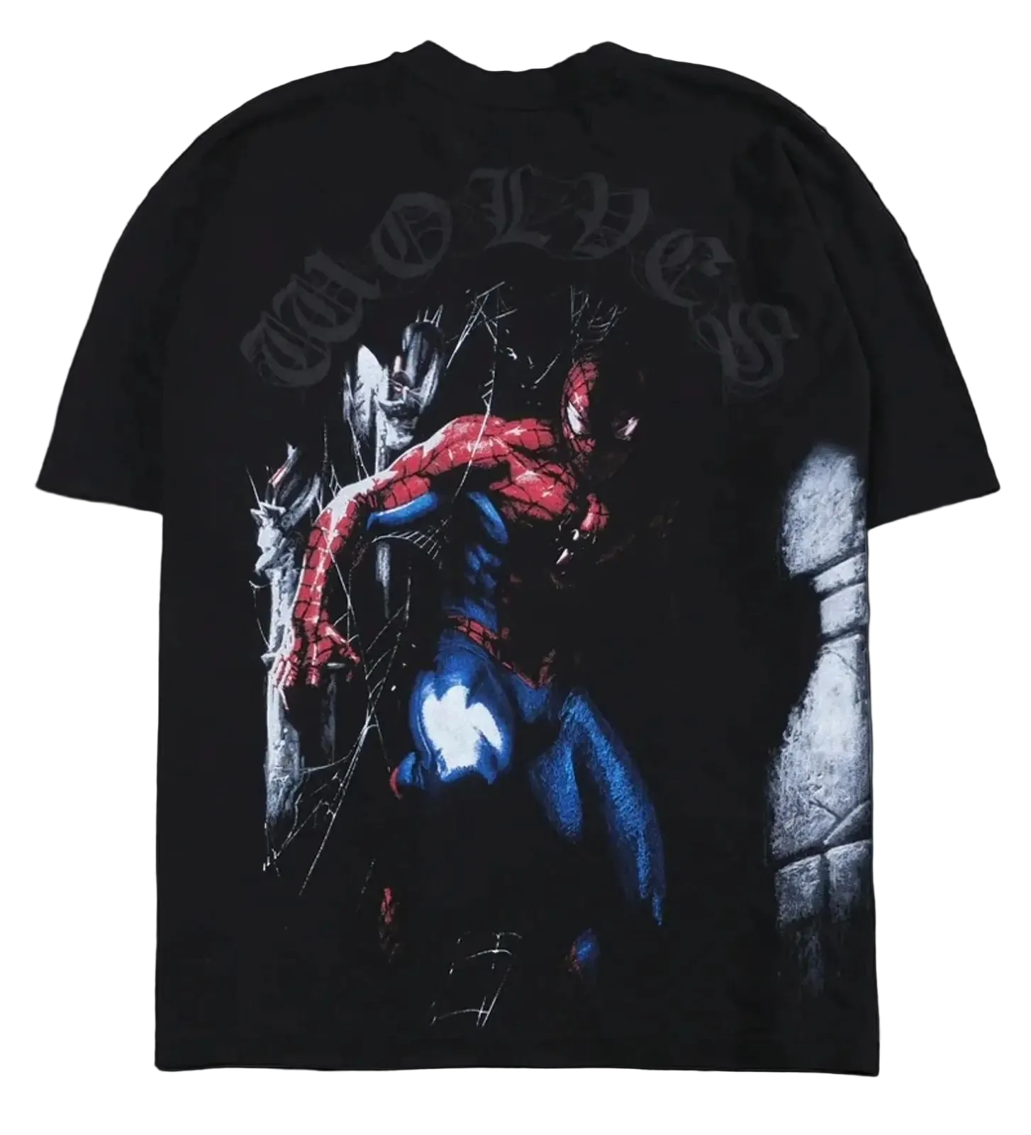 WEBS AND SHADOWS PREMIUM OVERSIZED TEE IN BLACK