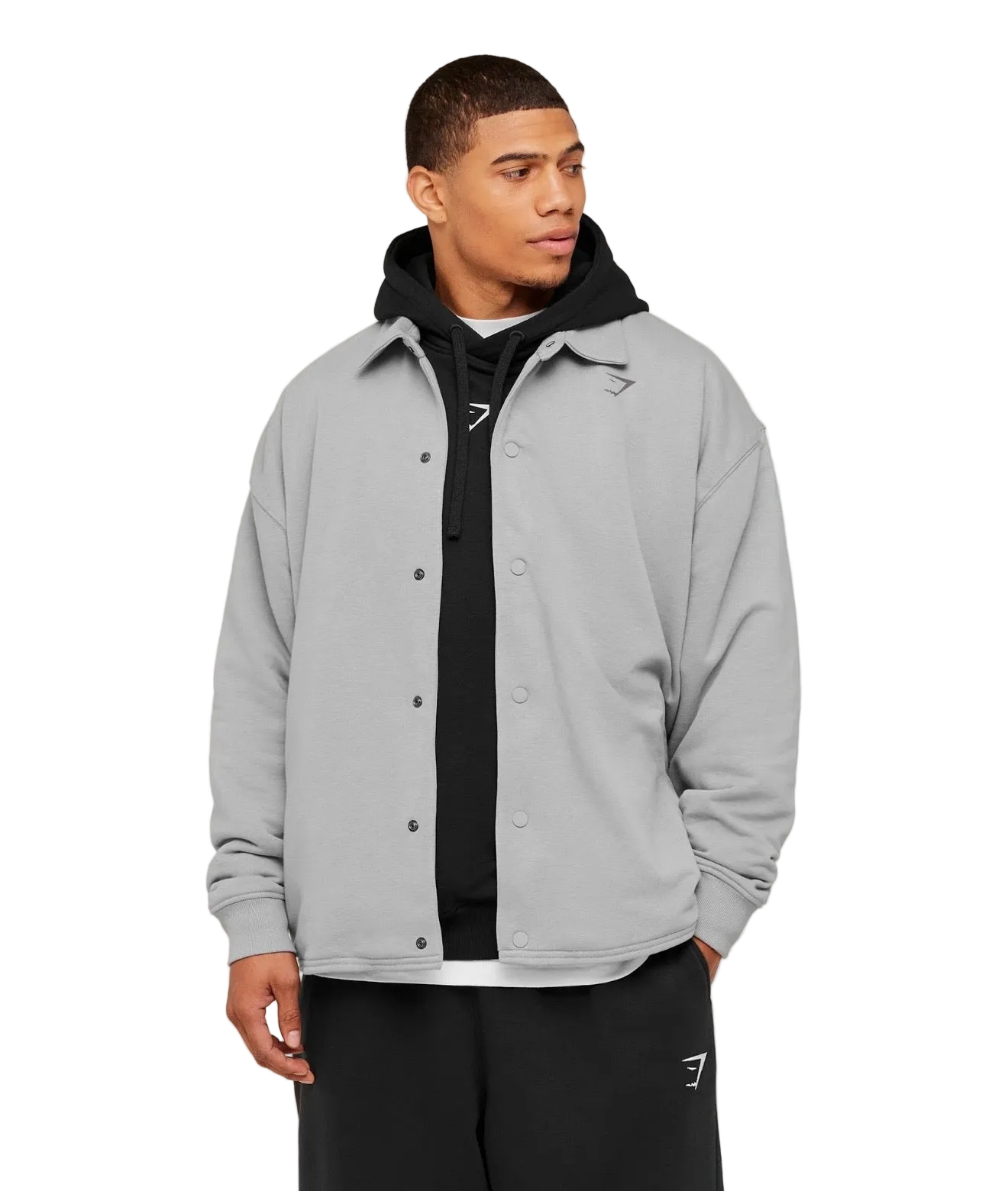 GYMSHARK POWER COACH JACKET (SMOKEY GREY)