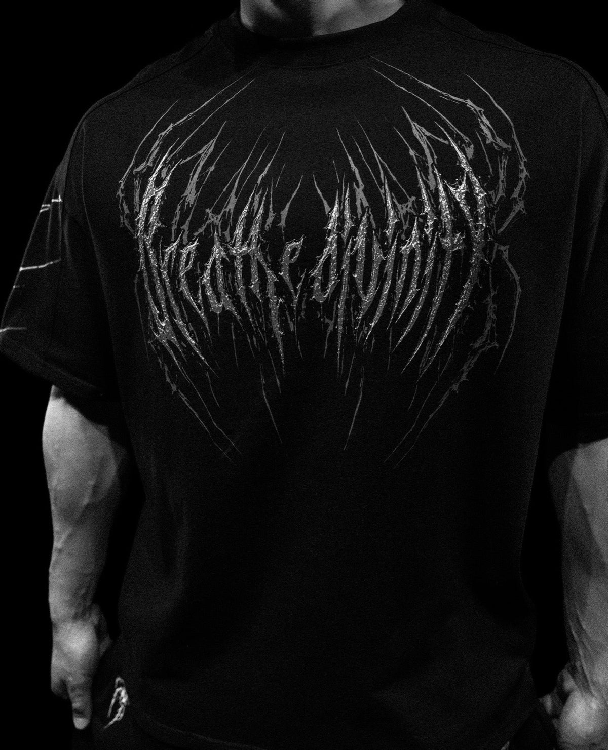 SPIDER-CORPSE OVERSIZED T-SHIRT (VOID BLACK)