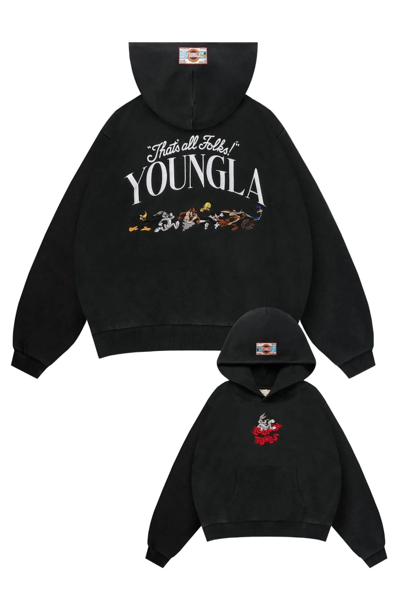 LOONEY TUNES EMBROIDERED HOODIES-5114 (LAST RUN)