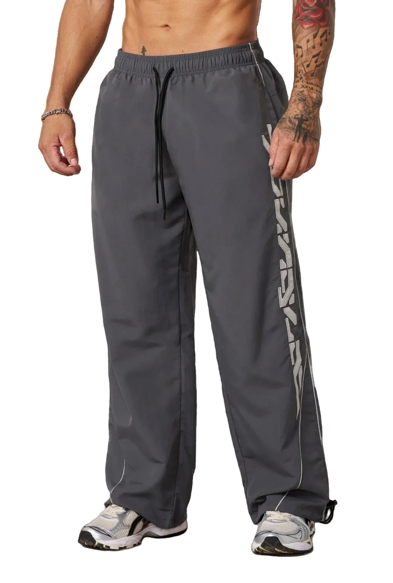 FOUNDATION TRACK PANTS-2113 (DARK GREY)