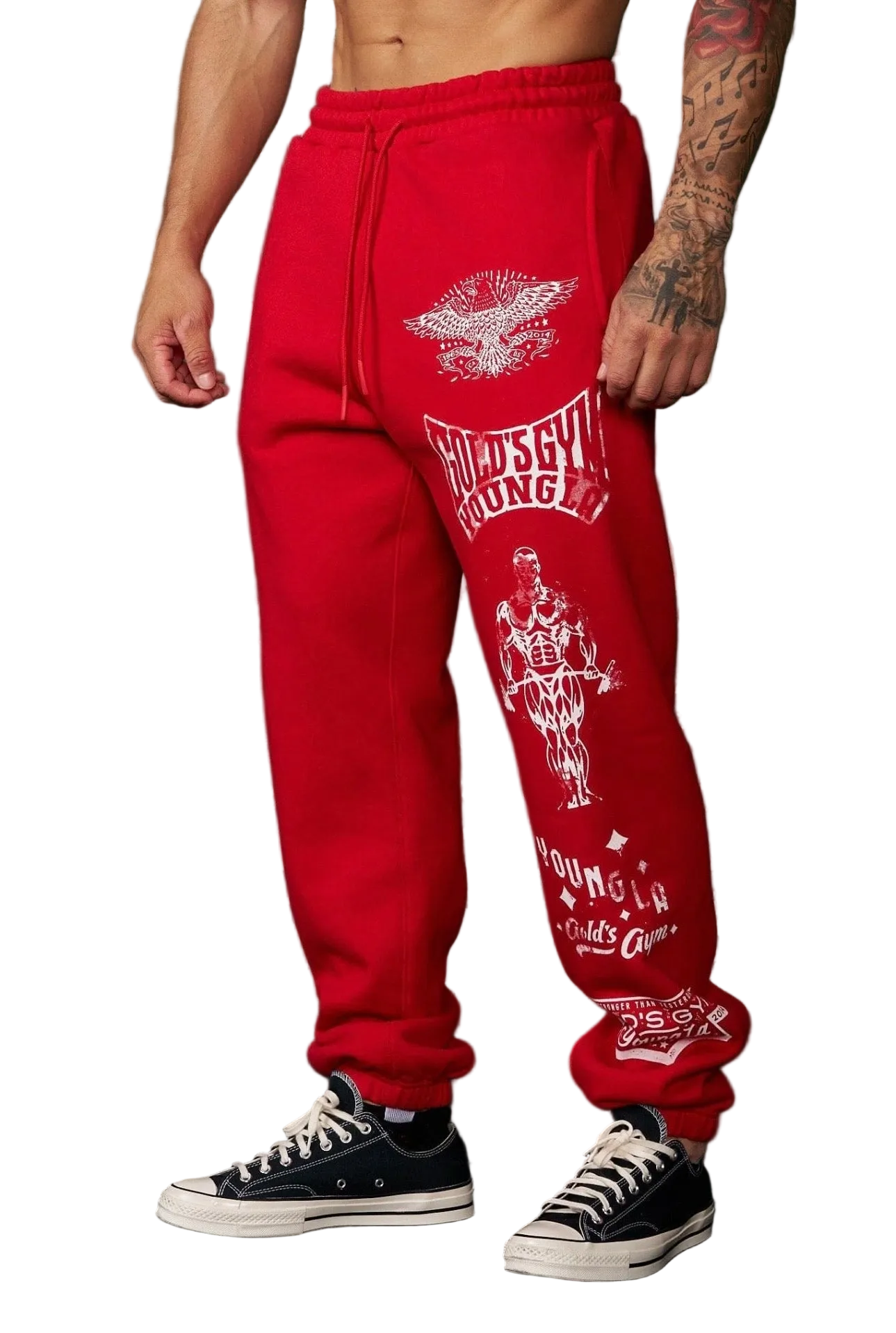 GOLDS GYM IMMORTAL JOGGERS-2143 (RED)