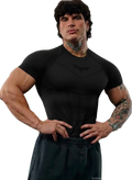 BATMAN COMPRESSION TEE-4259 (ALL BLACK)