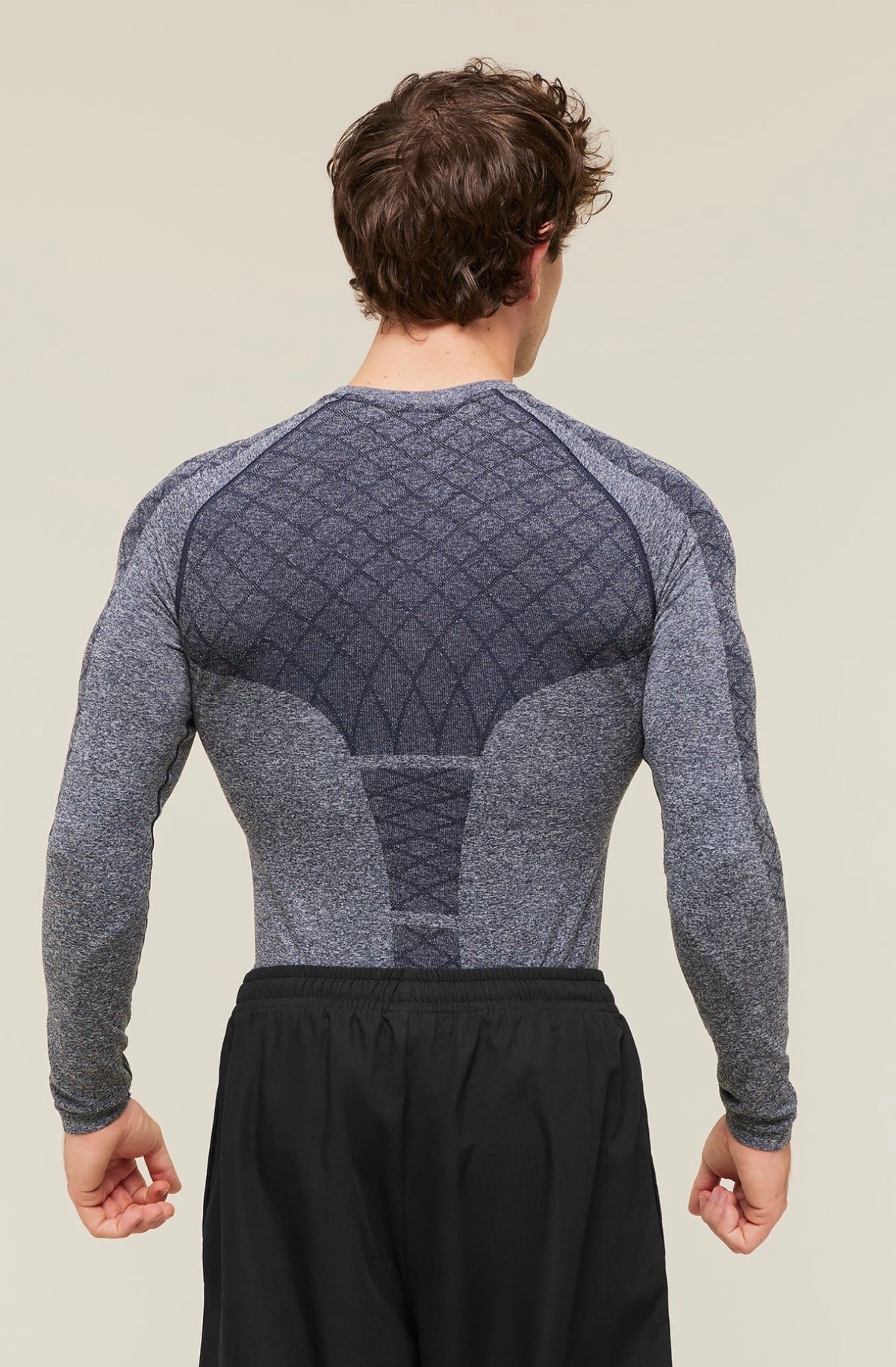GYMSHARK DEVANT SEAMLESS LONG SLEEVE (HEAVY BLUE)